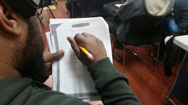 A student in the Harlem YMCA's TASC program. Photo by Dale Isip.